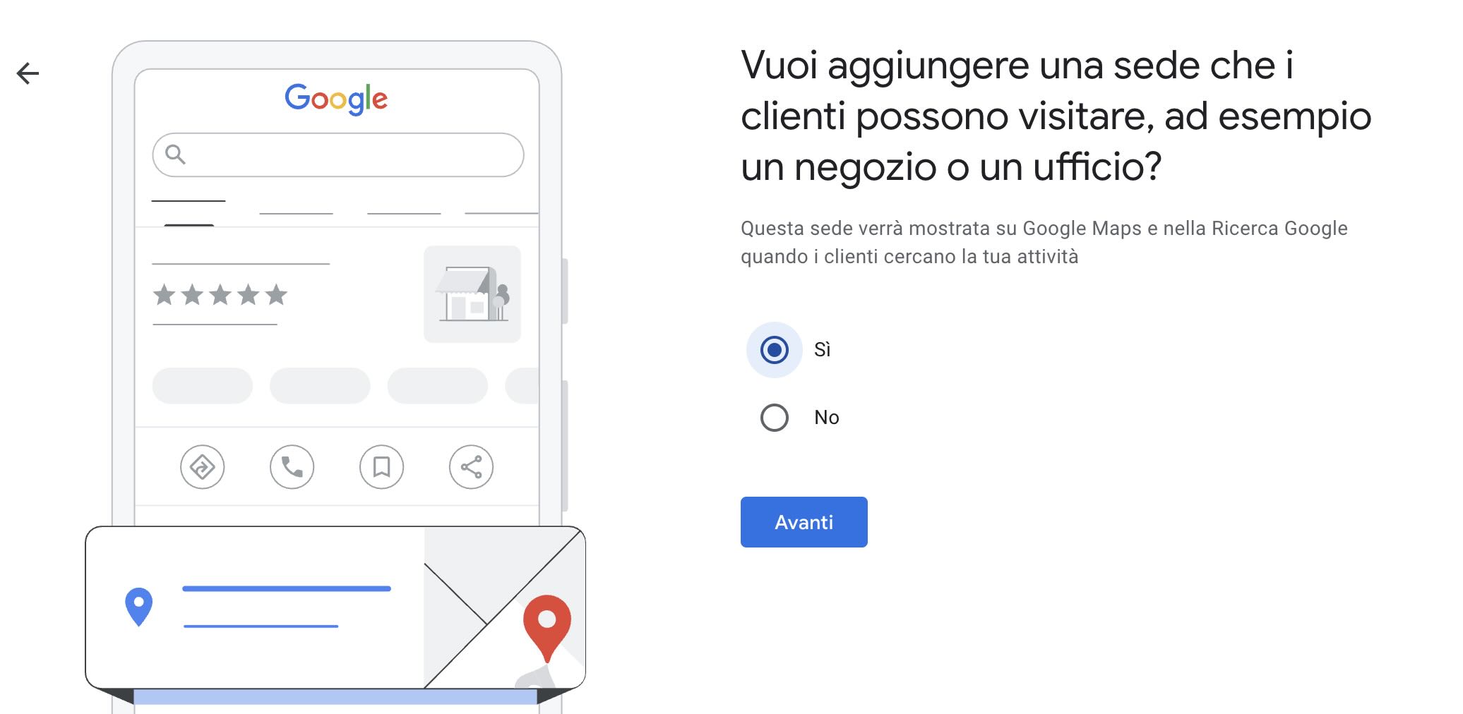 Aggiungi una sede al tuo Google Business Profile