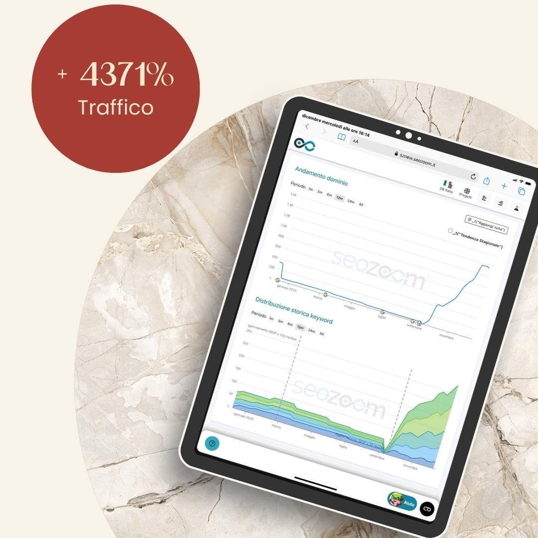 Performance SEO sito web Falegnameria belluno